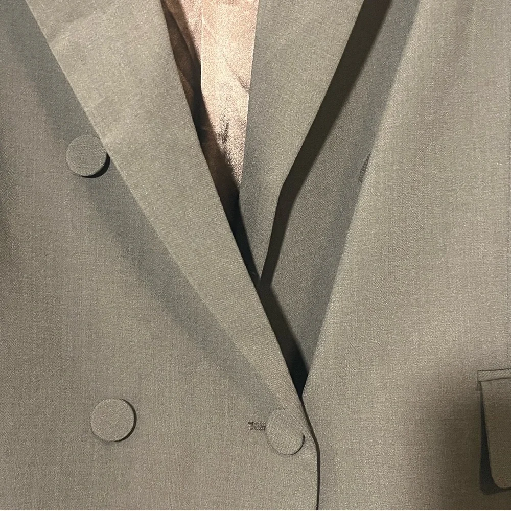 Bardot Oversized Double Breasted Blazer NWOT Chocolate Brown Medium - Picture 5 of 12